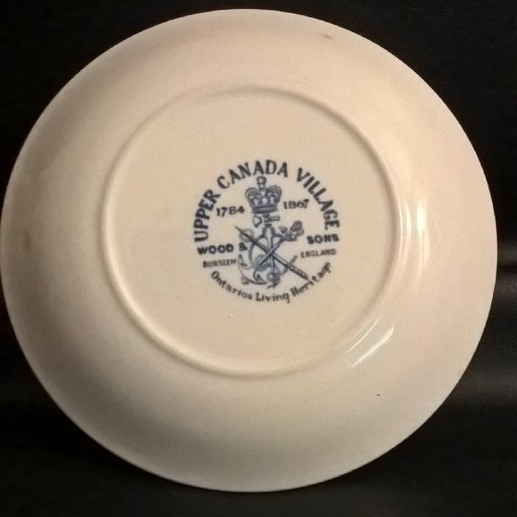 Vintage Upper Canada Village - Small Butter Pat Plate / Tea Bag Plate - Souvenir - Picture 6 of 11